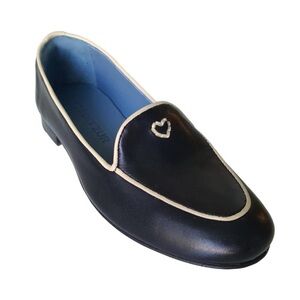Robert Zur Black leather Sweetheart loafers